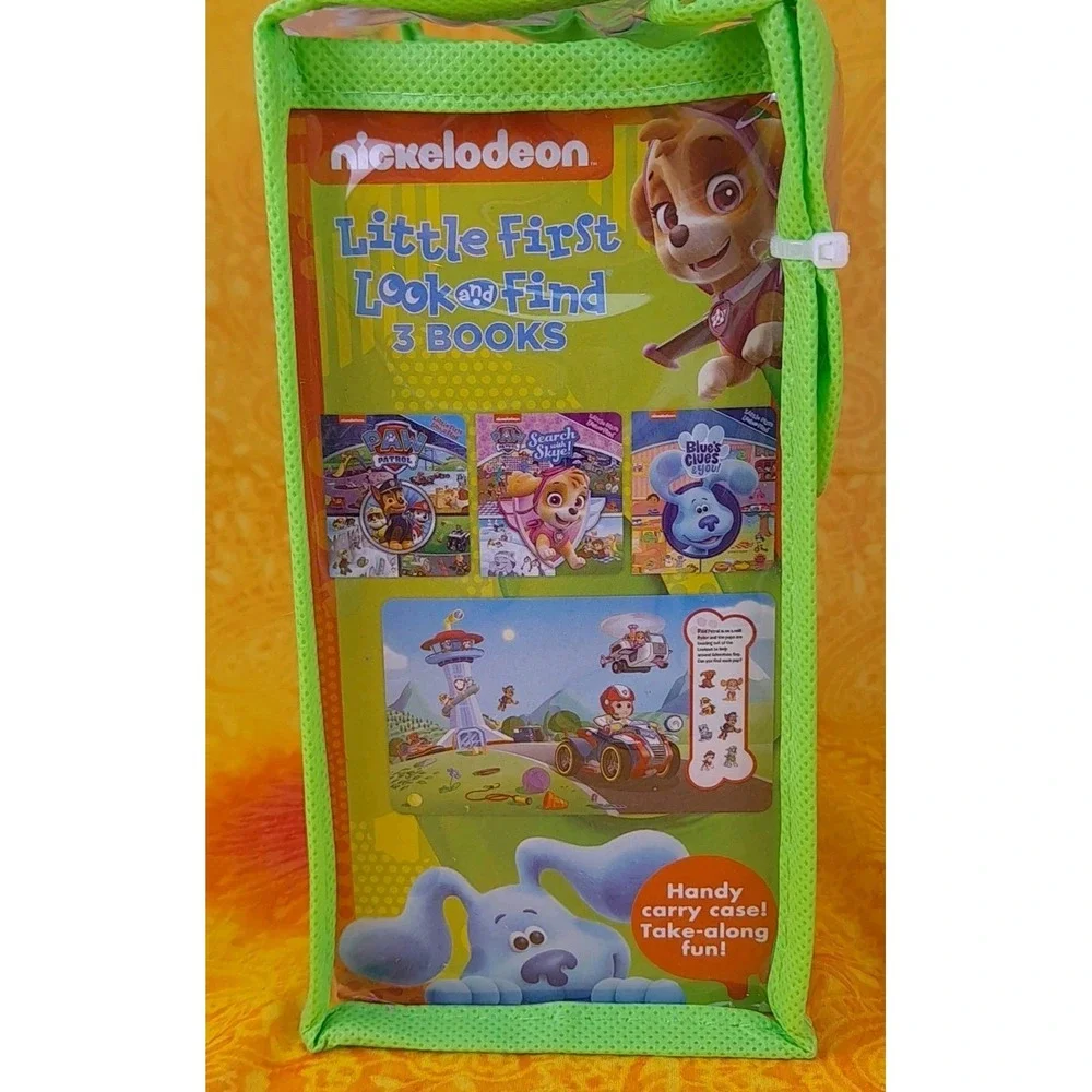 NWT Nickelodeon Little First Look & Find 3 Books ~ Blues Clues, Paw Patrol, Skye